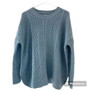Natural Reflections Knitted Sweater Sage Green M